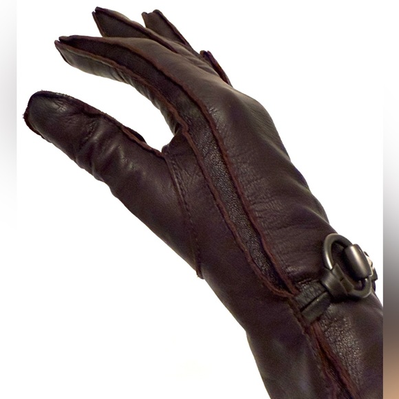 GUCCI LEATHER GLOVES - Picture 9 of 12